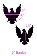 Black Holographic Eagle Pasties - Coquetry Clothing