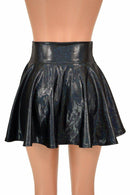 Black Holographic Mini Rave Skirt - Coquetry Clothing