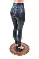 Black Holographic Pocket Leggings - Coquetry Clothing