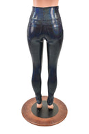Black Holographic Pocket Leggings - Coquetry Clothing