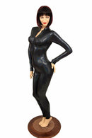 Black Holographic "Stella" Catsuit - Coquetry Clothing