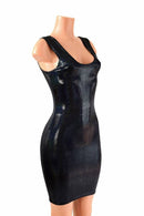 Black Holographic Tank Dress - Coquetry Clothing