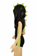 Black & Lime Side Panel Dragon Romper - Coquetry Clothing