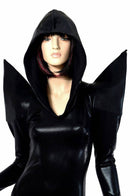 Black Mega Sharp Shoulder Romper - Coquetry Clothing