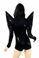 Black Mega Sharp Shoulder Romper - Coquetry Clothing