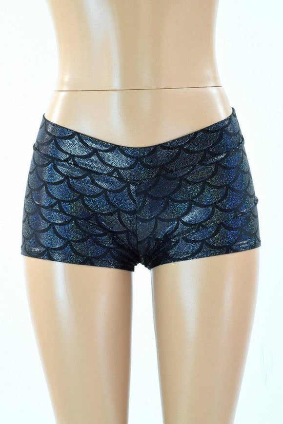 Black Mermaid Lowrise Shorts - Coquetry Clothing