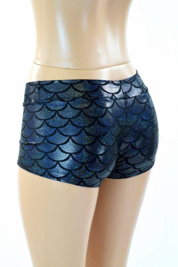 Black Mermaid Lowrise Shorts - Coquetry Clothing