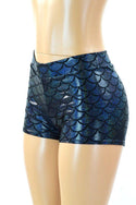 Black Mermaid Mid Rise Shorts - 1