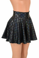 Black Mermaid Scale Rave Skirt - 2