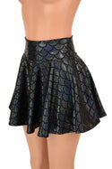 Black Mermaid Scale Rave Skirt - 4