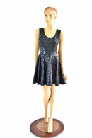 Black Mermaid Skater Dress - Coquetry Clothing