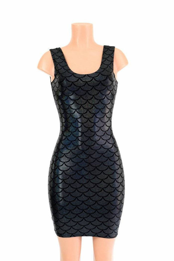 Black Mermaid Tank Dress - Coquetry Clothing