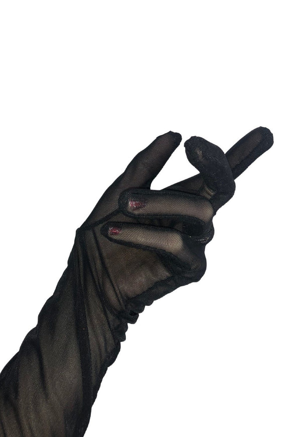 Black Mesh Gloves - Coquetry Clothing