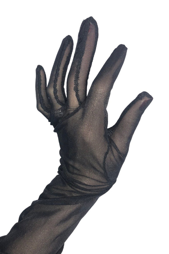 Black Mesh Gloves - Coquetry Clothing