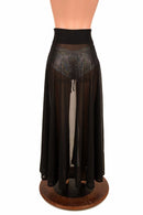 Black Mesh Lace Up Front Skirt - Coquetry Clothing