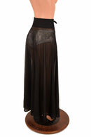 Black Mesh Lace Up Front Skirt - Coquetry Clothing