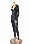 Black Metallic Catsuit - 3