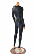 Black Metallic Catsuit - 5