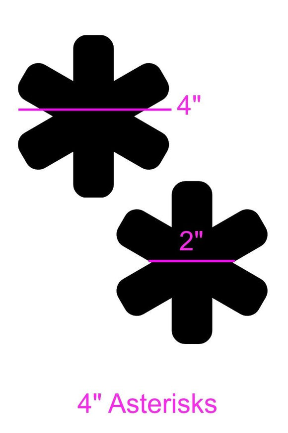 Black Mystique Asterisk Pasties - Coquetry Clothing
