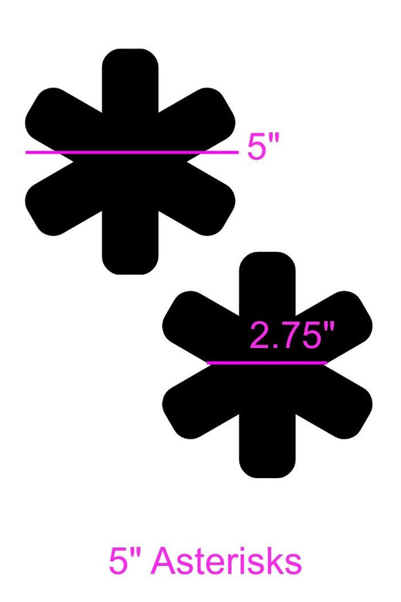 Black Mystique Asterisk Pasties - Coquetry Clothing