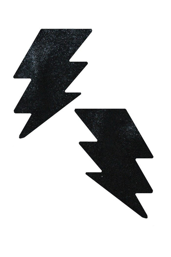 Black Mystique Bolt Pasties - Coquetry Clothing