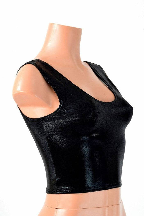 Black Mystique Crop Top - Coquetry Clothing