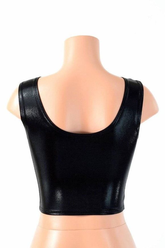 Black Mystique Crop Top - Coquetry Clothing