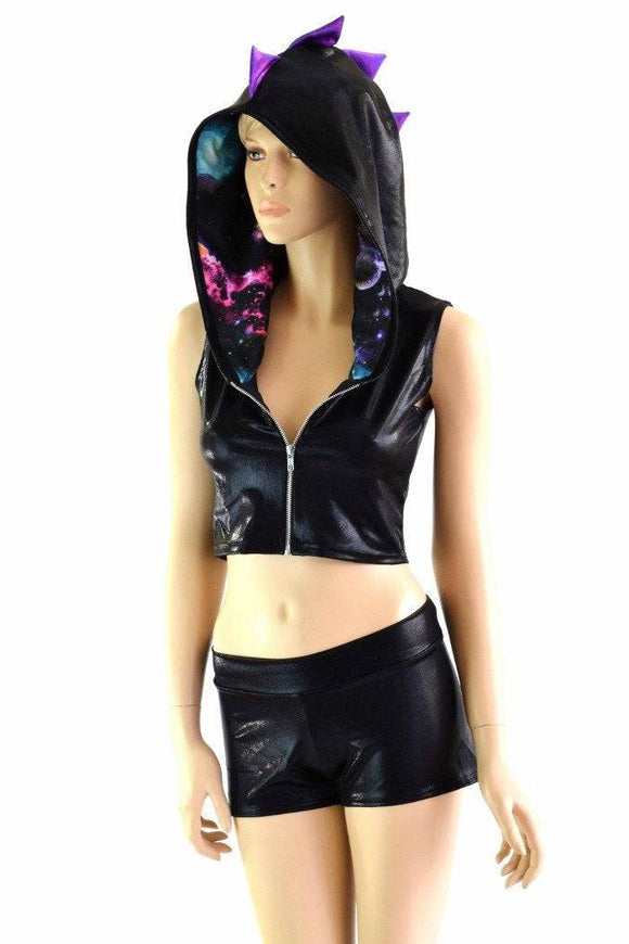 Black Mystique Dragon Hoodie Set - Coquetry Clothing