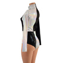 Black Mystique & Flashbulb Quad Color Blocked Romper - Coquetry Clothing