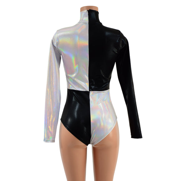 Black Mystique & Flashbulb Quad Color Blocked Romper - Coquetry Clothing