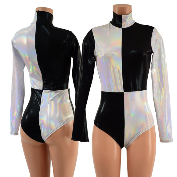 Black Mystique & Flashbulb Quad Color Blocked Romper - Coquetry Clothing