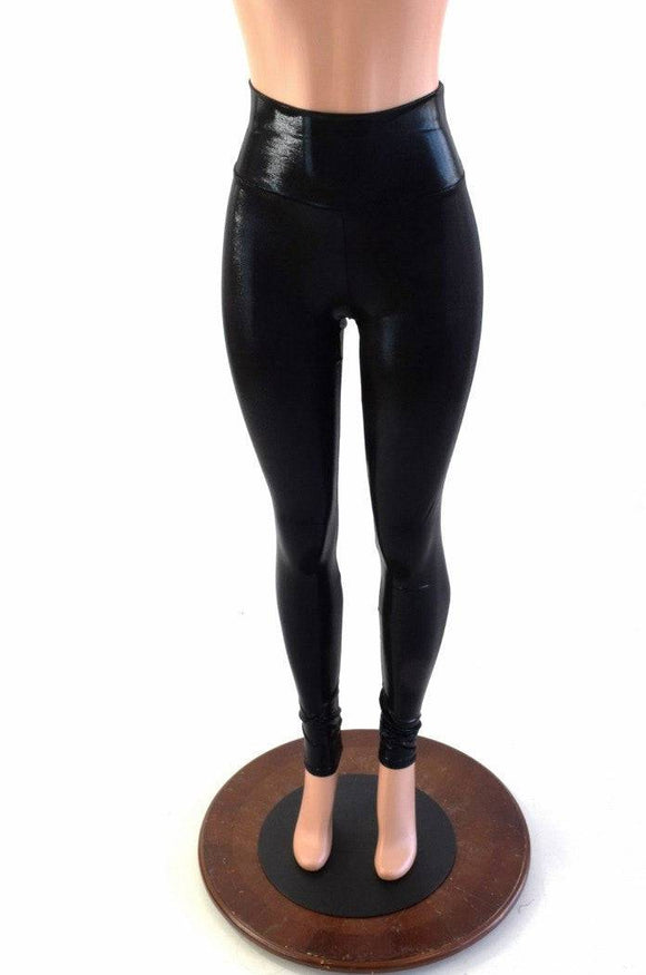Black Mystique High Waist Leggings - Coquetry Clothing
