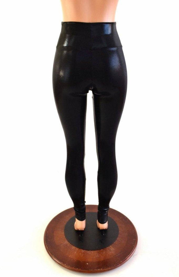 Black Mystique High Waist Leggings - Coquetry Clothing