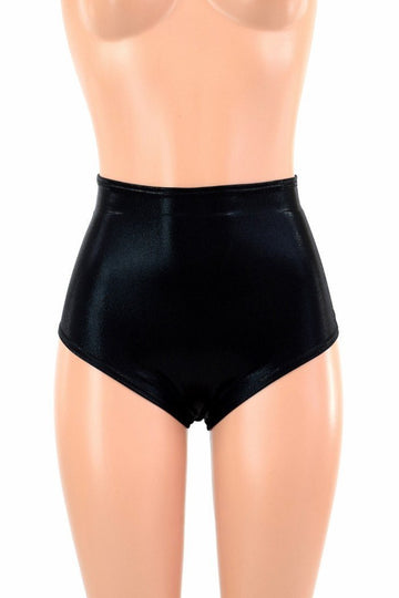Black Mystique High Waist Siren Shorts - Coquetry Clothing