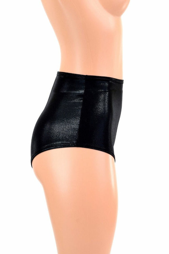 Black Mystique High Waist Siren Shorts - Coquetry Clothing