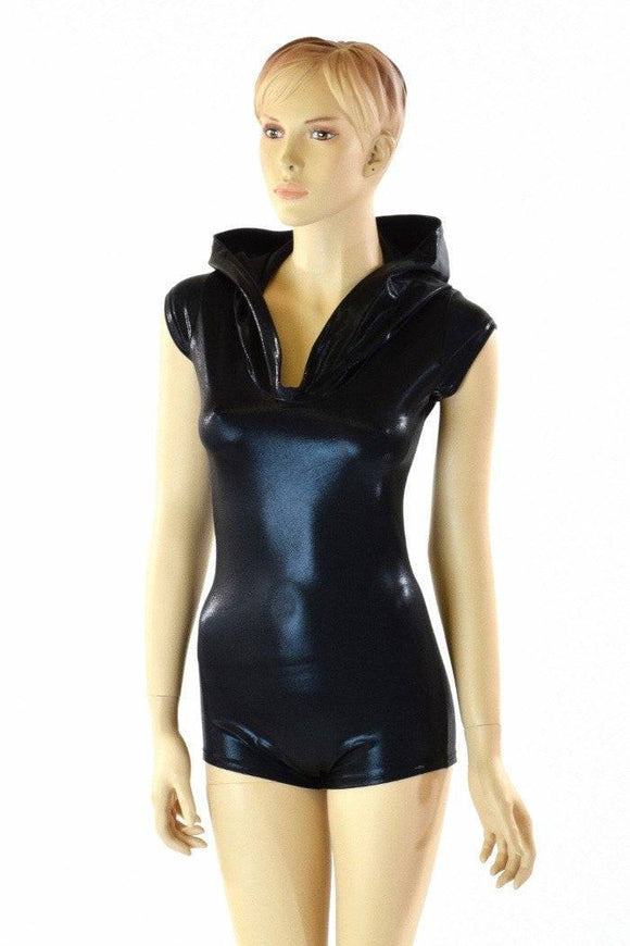 Black Mystique Hoodie Romper - Coquetry Clothing