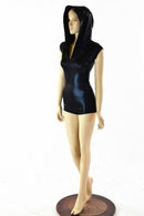 Black Mystique Hoodie Romper - Coquetry Clothing