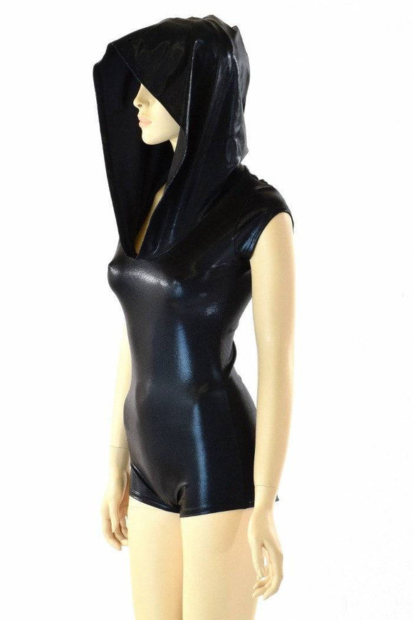Black Mystique Hoodie Romper - Coquetry Clothing