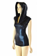 Black Mystique Hoodie Romper - Coquetry Clothing