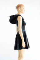 Black Mystique Hoodie Skater Dress - Coquetry Clothing