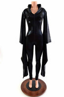 Black Mystique Kimono Sleeve Catsuit - Coquetry Clothing