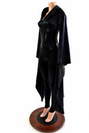 Black Mystique Kimono Sleeve Catsuit - Coquetry Clothing