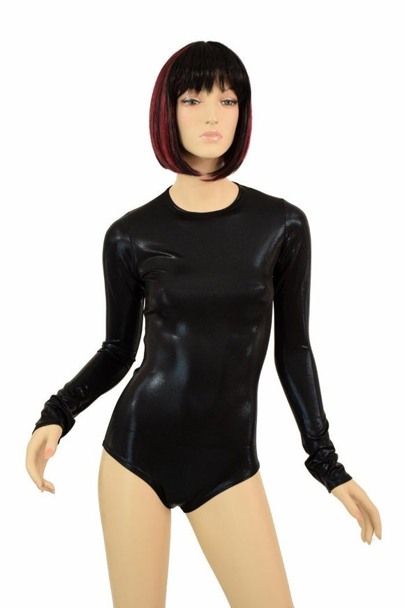 Black Mystique Long Sleeve Romper - Coquetry Clothing