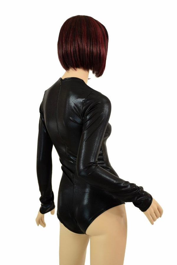 Black Mystique Long Sleeve Romper - 4