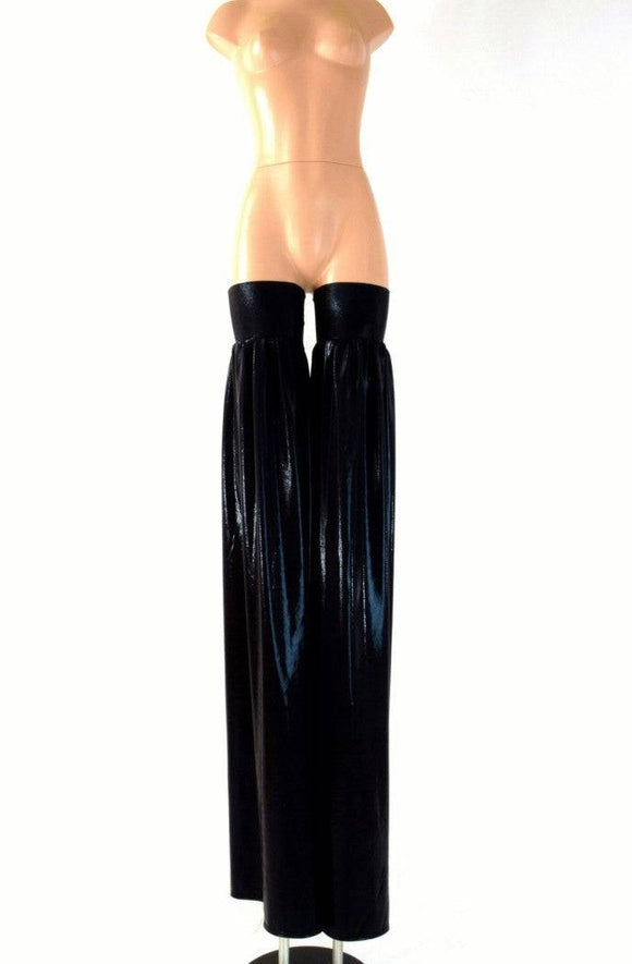 Black Mystique Metallic Stilt Covers - Coquetry Clothing