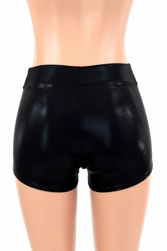 Black Mystique Mid Rise Shorts - Coquetry Clothing