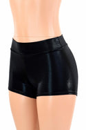 Black Mystique Mid Rise Shorts - 1
