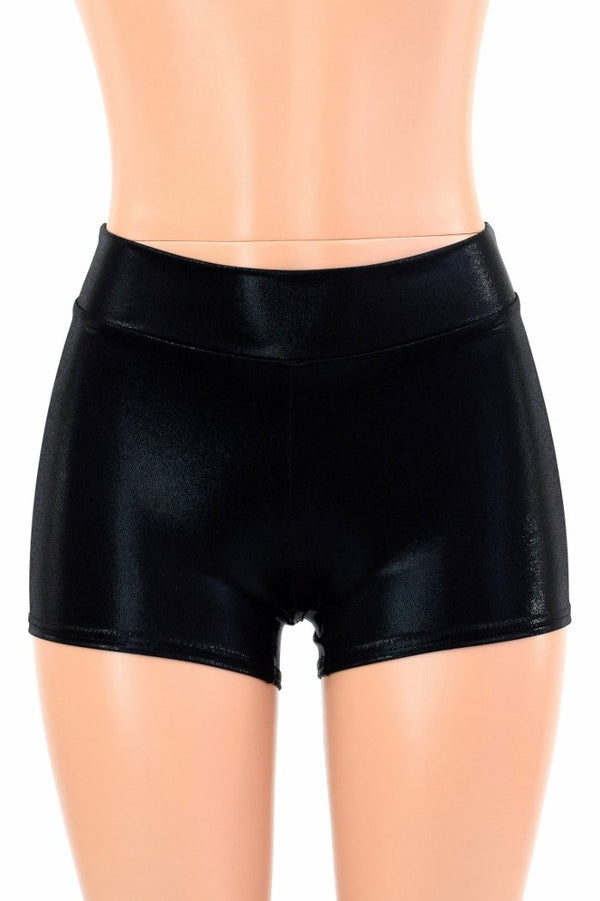Black Mystique Mid Rise Shorts - 2