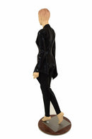 Black Mystique Plunging V Catsuit - Coquetry Clothing