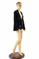 Black Mystique Plunging V Romper - Coquetry Clothing